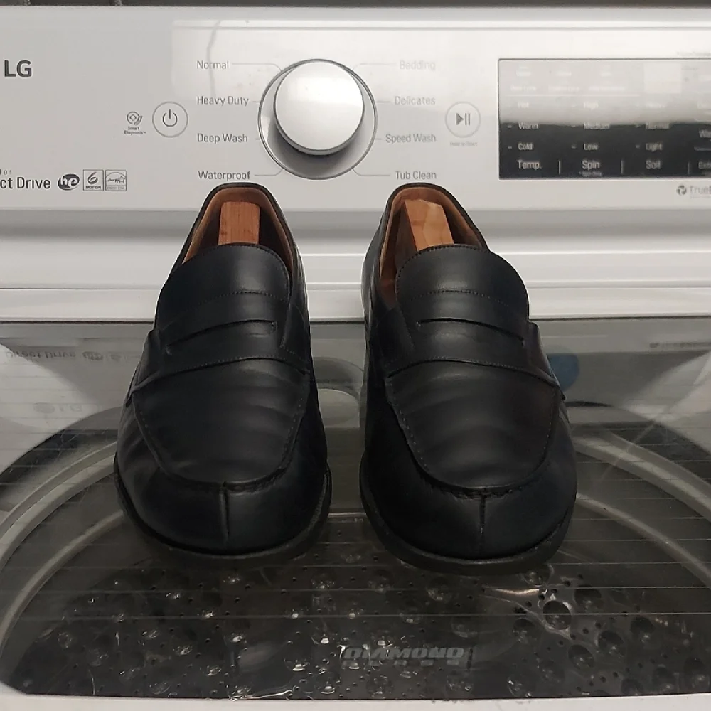 Classic J.M Weston Black Penny Loafers - Picture 2 of 16